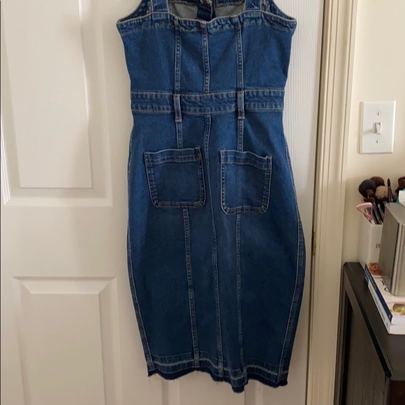 ZARA DENIM BODYCON DRESS bloggers fav sold out - Picture 8 of 11